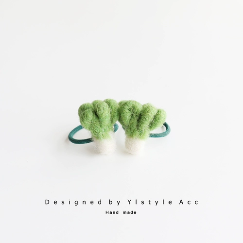 Милый морковный шерстяной войлок, детская резинка, аксессуар