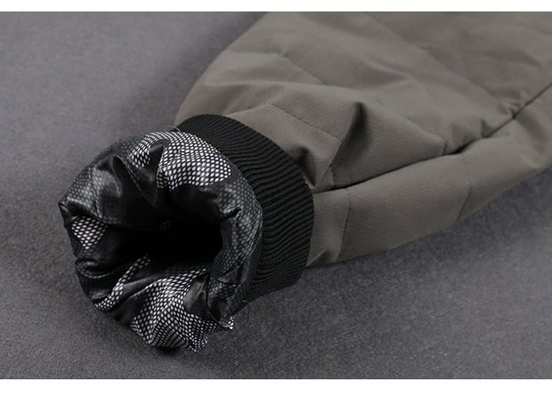 2018 nam mới cotton ngắn màu rắn phiên bản Hàn Quốc của quần áo cotton rộng trẻ trung giản dị hoang dã dày 8058 ao khoac nam