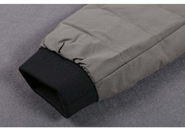 2018 nam mới cotton ngắn màu rắn phiên bản Hàn Quốc của quần áo cotton rộng trẻ trung giản dị hoang dã dày 8058 ao khoac nam
