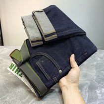 Loose Straight Drum Jeans Boy 2022 Spring Summer New 90% Small Leggings Casual 100 Hitch Khalan Men Pants