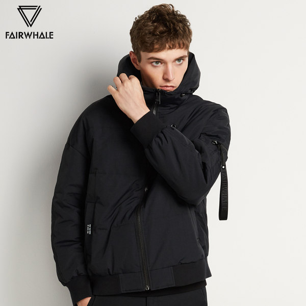 17秋冬新款 Mark Fairwhale 马克华菲 男式时尚连帽羽绒服 双重优惠后¥388包邮