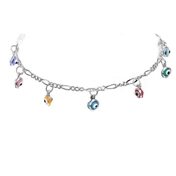 Chaine de cheville Couple LUCKYMOJO en Argenterie - Ref 3102091 Image 9