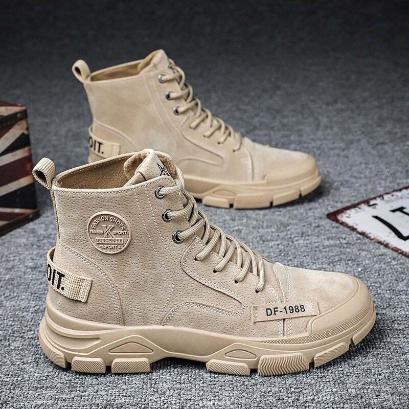 High - cylinder Martin Boots male Yellow Short Boots Coyote Desert Retro England Wind Increase Summer 2022 new models