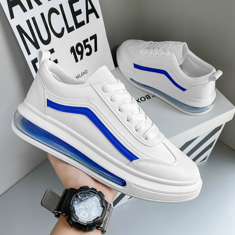 McQueen men's shoes sports small white air pad elevated plate net red hundred tide shoes 2022 new white shoes summer Korean edition