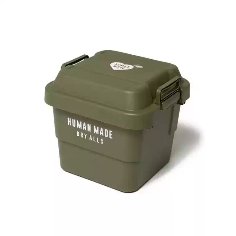 HUMAN MADE TRUNK CARGO 軍綠色多功能帶蓋子30L收納箱潮牌儲物桶