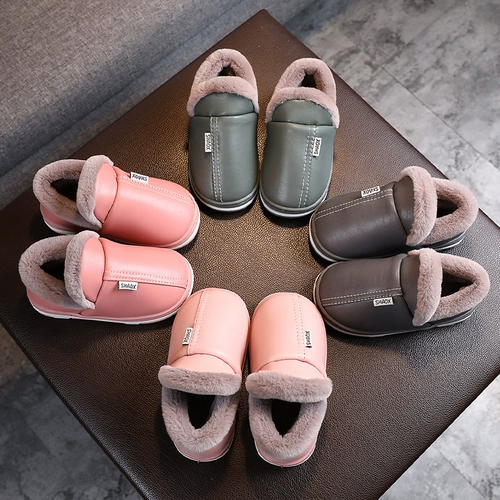 Детские тапочки, демисезонная нескользящая удерживающая тепло водонепроницаемая полиуретановая детская сумка