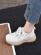 Genuine Leather Casual Shoes for Women, Thick-Soled, 2026 Spring and Autumn New Retro Style, Comfortable Soft-Soled Sneakers