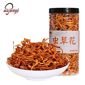 【菌益】虫草花干货精选150g罐