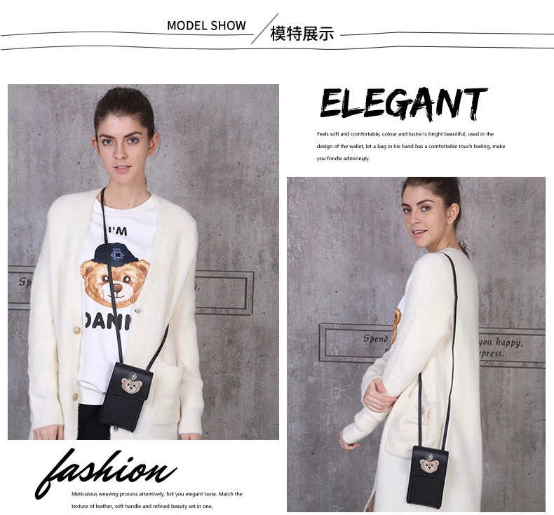 DannyBearJeans Daniel Bear Túi điện thoại Túi mini Túi đơn giản Mới DJB7816003