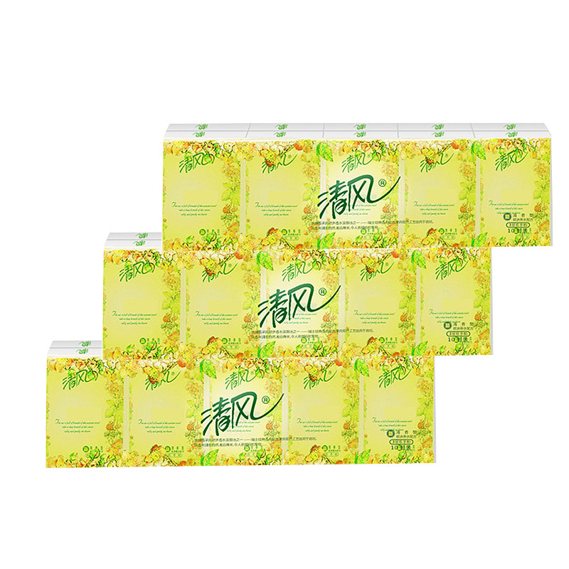 Clear Wind B66ATS1 European Court Mini 3 layers of paper handkerfus triple layer plus parchment paper handkerpa 3 strips 30 small packets of country