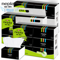Ni floating 120 pumping 6 packs of black mint 3 layers of facial tissue paper paper paper 720 extraction 3 lift 18 bags price nationwide