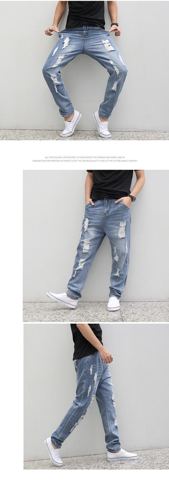 Jeans pour adolescent Sarouel en coton pour été - Ref 1461331 Image 9