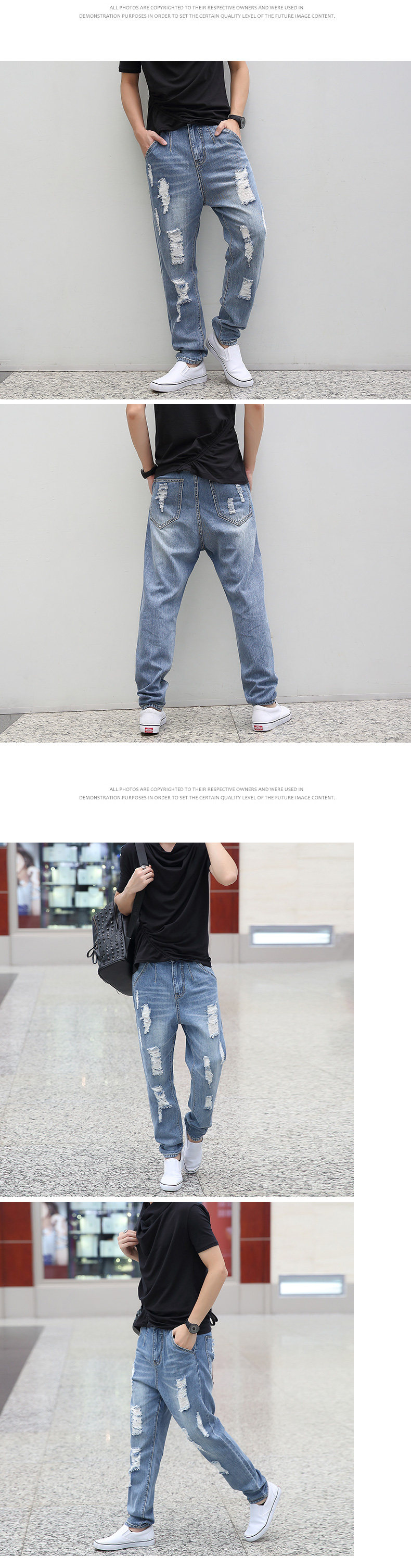 Jeans pour adolescent Sarouel en coton pour été - Ref 1461331 Image 10