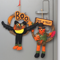 Halloween Arrangement Supplies Props Pumpkin Witch Doors Hangings Hangings Hotel Mall Ghost Festival Scene Decorations