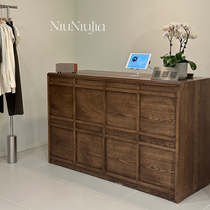 Cashier clothing store shop bar simple paint front desk clothing store beauty shop reception desk high-end counter