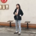 Park Justice 2018 mùa thu mới Hàn Quốc màu đen giản dị sang trọng nhỏ phù hợp với áo dài tay phù hợp với áo khoác nữ mùa thu áo vest nữ công sở Business Suit