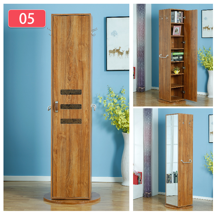 Gương toàn thân phù hợp gương nữ sàn gương IKEA đa chức năng xoay đơn giản gương trang sức lưu trữ tủ giày tủ - Gương gương treo tường phòng khách