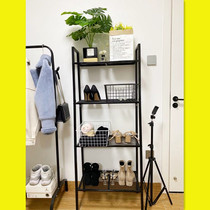  ins Floor-to-ceiling wrought iron storage rack Kitchen seasoning rack Storage rack Bedroom cosmetics finishing rack Balcony flower rack