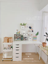 Simple Net red nail art cosmetics trolley tool car storage car living room storage rack wheel kitchen finishing rack