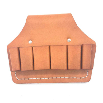 Cowhide electrical running bag pure cowhide tools wear-resistant leather cover belt leather insert pliers set electrical tool kit five