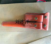 Film and television props cowhide shell gun set Red Army pistol holster New Fourth Army guerrillas pure first layer cowhide gun holster