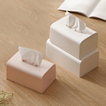 Tissue box Nordic ins home living room coffee table bedroom simple creative European style paper box plastic napkin carton