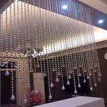 Partition hanging curtain crystal bead curtain partition living room bedroom feng shui decoration aisle toilet hanging curtain screen without punching