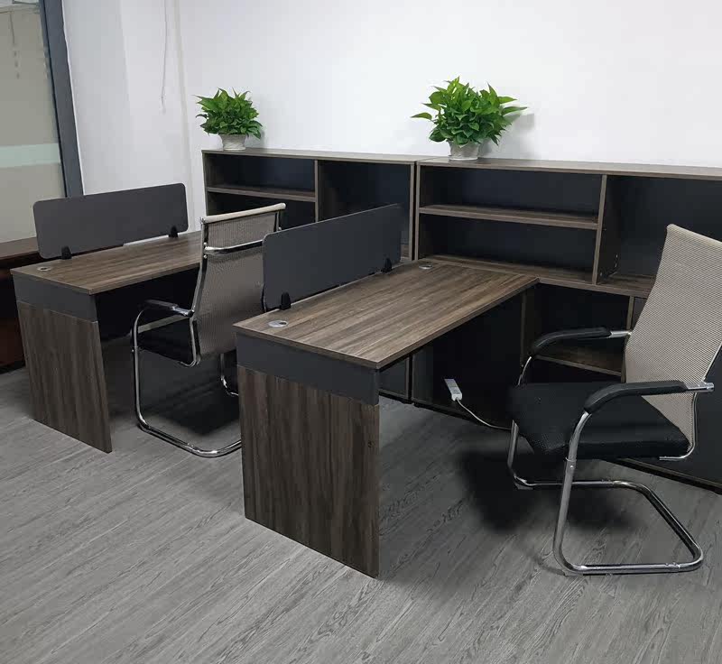 Marine Tiancheng Pingjia with bookcase staff table full dismantling office modern simple single-person casual combination table chair