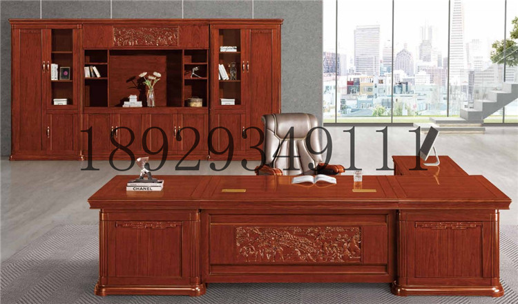 Xinping New Chinese boss table president Banroom Manager Soli Wood office chair combination office furniture