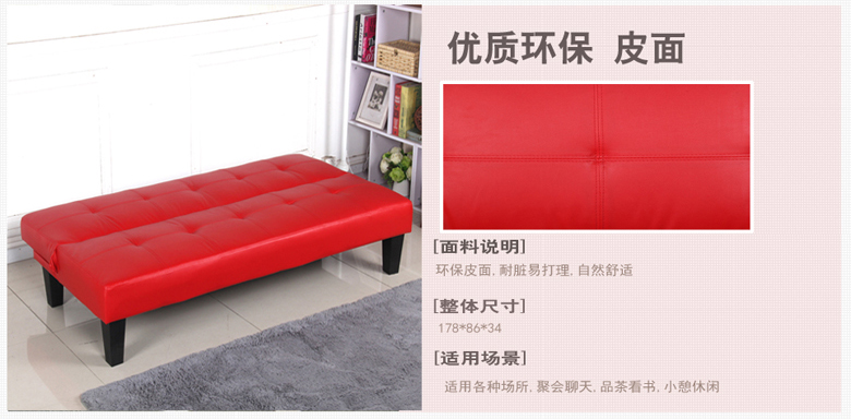 gỗ đa năng giường sofa đôi có thể gập lại đơn giản căn hộ nhỏ phòng khách sofa giường lười biếng vải 1.8 - Ghế sô pha các mẫu ghế sofa nhỏ gọn