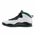 OK Sports Air Jordan AJ10 Seattle Supersonic Black, White and Green Basketball Shoes 310806-137 - Giày bóng rổ