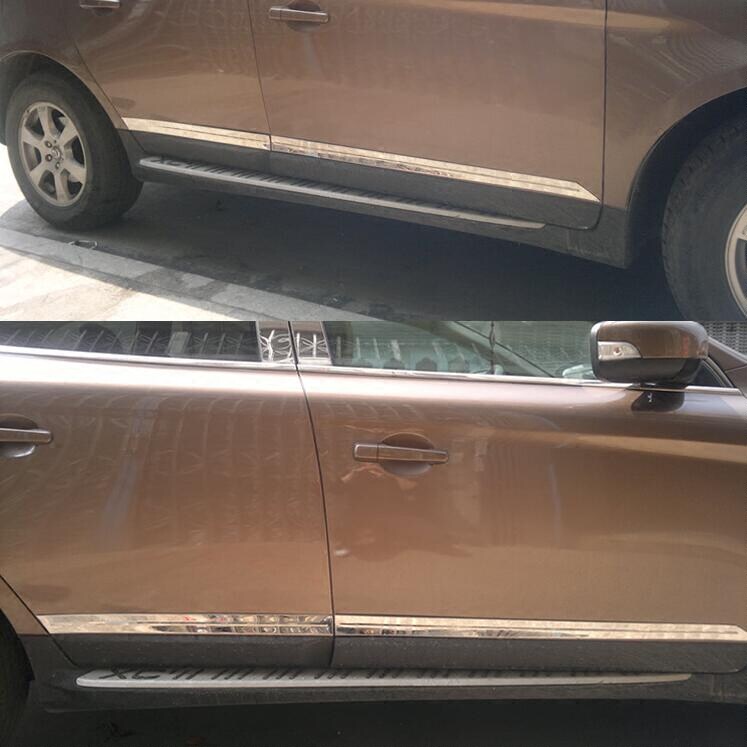 09-13 Volvo XC60 body trim door side strip bright strip modified body anti-scratch strip stainless steel decoration