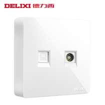 Dresi 86 Type of Ming Closed-circuit Network network Broadband Cable TV Computer Ming Line two-in-one panel socket