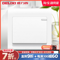 Dresy wall 86 type home electric switch single open single control single link electric lamp switch panel concealed carry night light