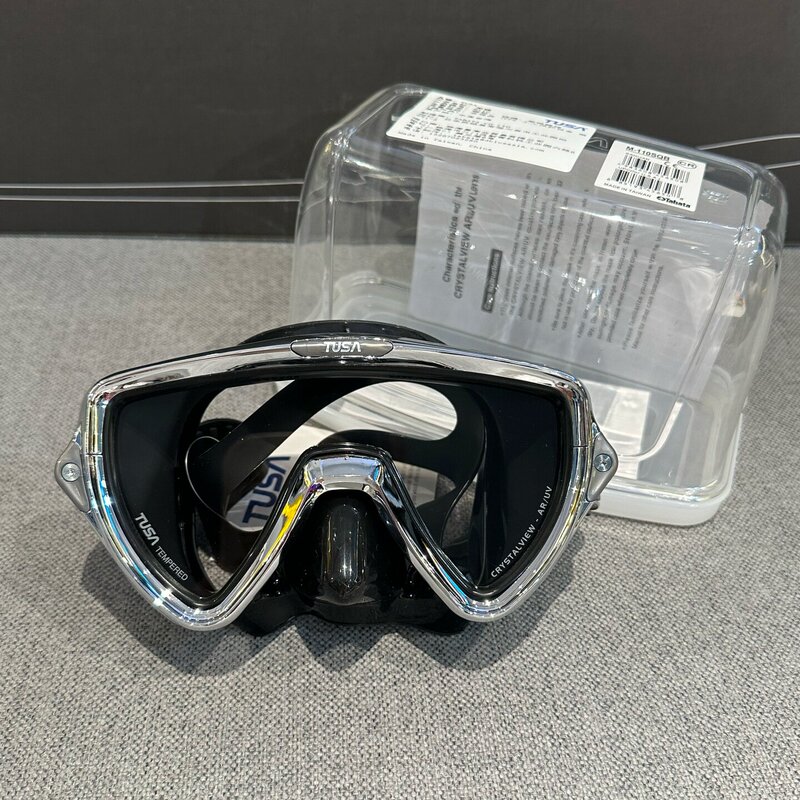 Whitefin Shark Tusa M110Cr Diving Mask Silver Horn Scuba Diving Mask Mask Diving Mask Deep Diving Mask Whitefin Shark Tusa M110Cr Diving Mask Silver Horn Scuba Diving Mask Mask Diving Mask Deep Diving Mask