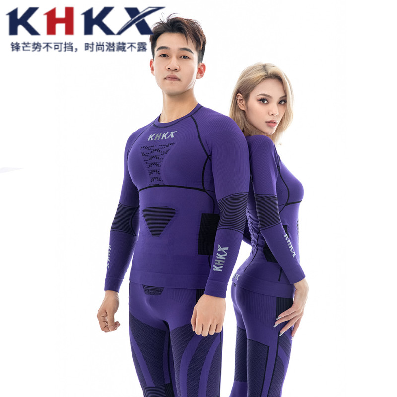 khkx Queen Sports Ski function underwear couples sweat and warm to climb the compressed dry suit