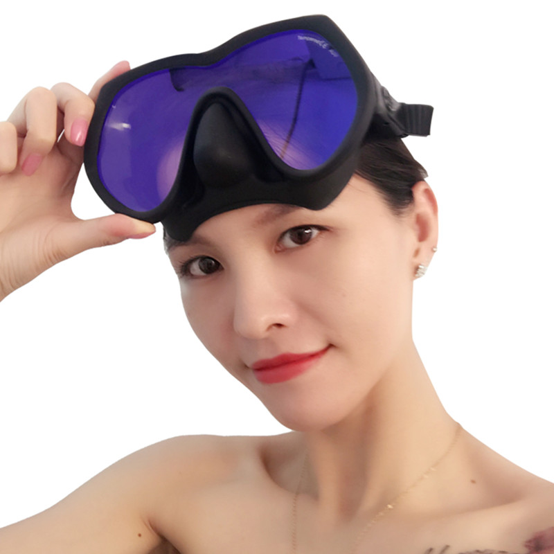 OMS Tattoo Mask diving mask anti-ultraviolet UV Asian version professional high-definition equipment snorkeling deep diving
