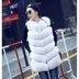 2018 mùa đông mới lông cáo vest nữ dài phần lông thú giả là áo khoác mỏng Áo khoác lông mỏng áo da lộn lót lông Faux Fur