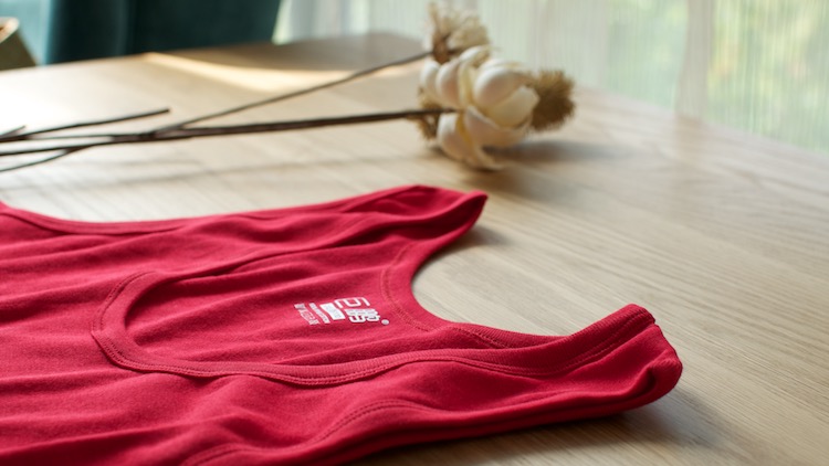 Áo vest nam trung niên cotton sườn co giãn vest năm nay màu đỏ kích thước lớn vest lỏng lẻo quần lot