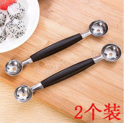Stainless steel digger fruit ball split carved knife cut watermelon artifact ice cream round spoon digger tool