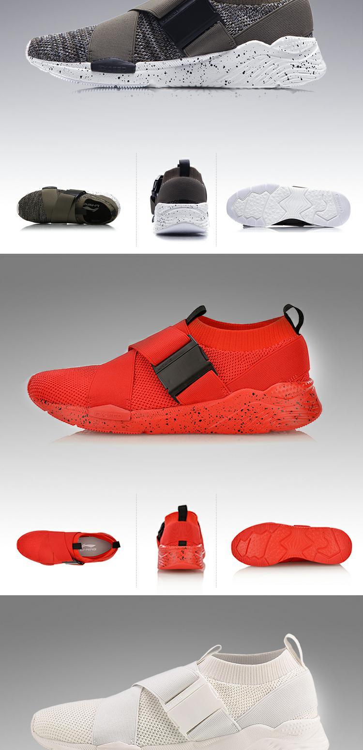 Li Ning Giày nam thể thao Dòng đời Giày thể thao nam Giày thể thao nam AGCM041 QC giày thể thao nữ adidas