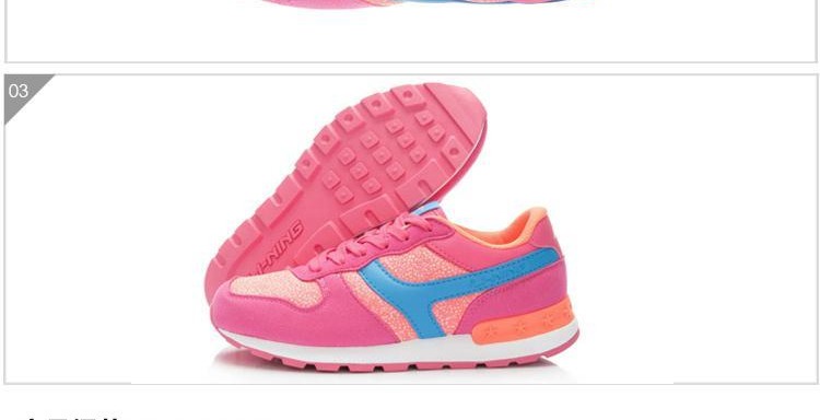 Giày nữ Li Ning Giày thông thường ALCK084 Giày retro giày chạy bộ thể thao mùa xuân và mùa hè giay the thao
