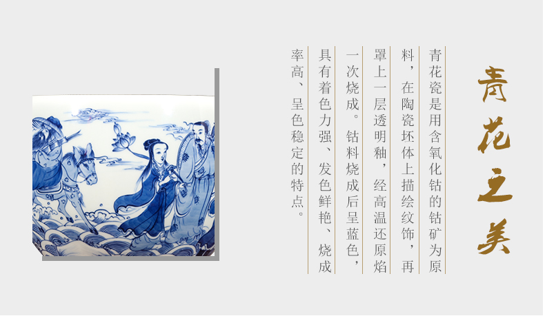 Jingdezhen ceramics hand - made antique blue - and - white sea writing brush washer from small cylinder sitting room home furnishing articles