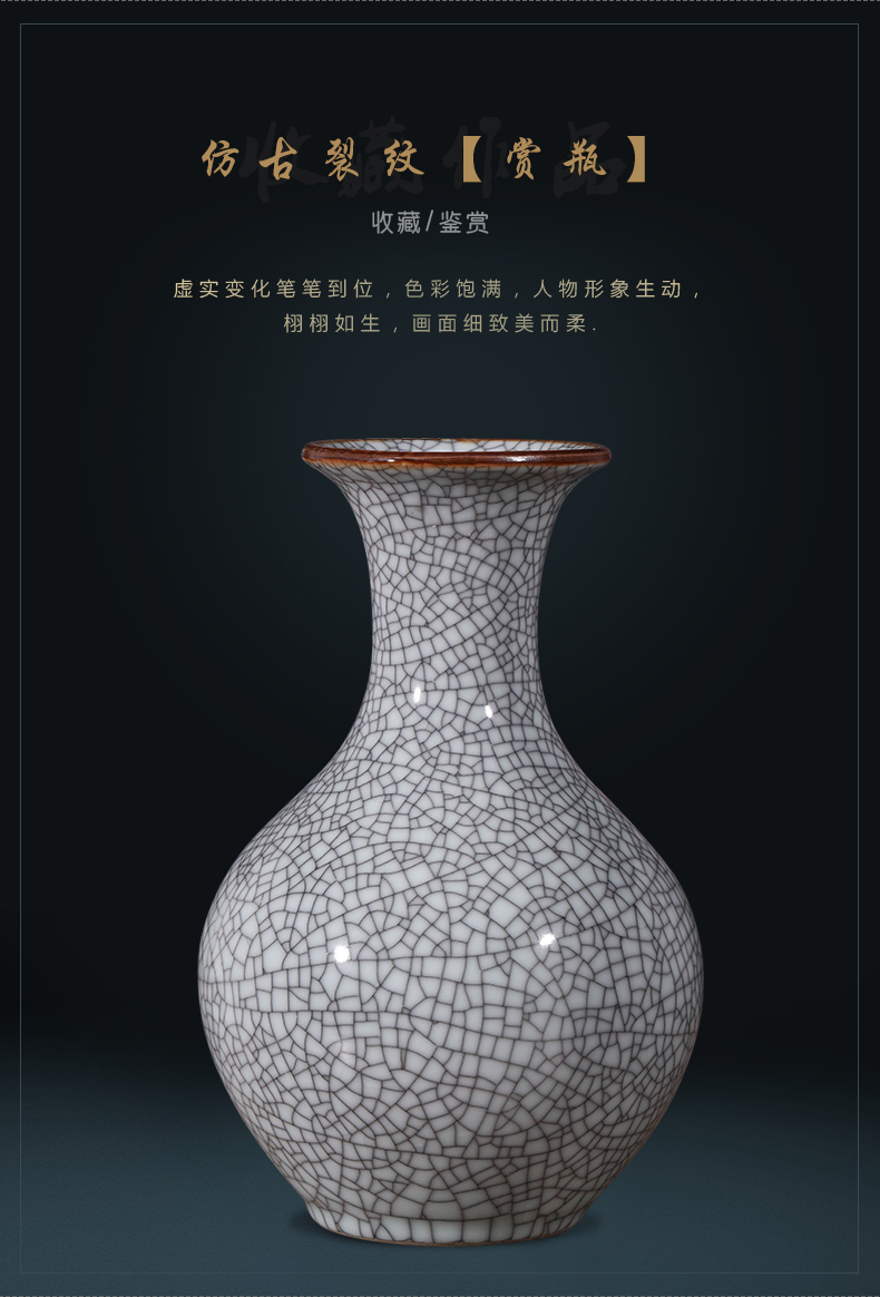 Jingdezhen ceramics, vases, flower arranging furnishing articles archaize sitting room of Chinese style restoring ancient ways wine rich ancient frame home decoration