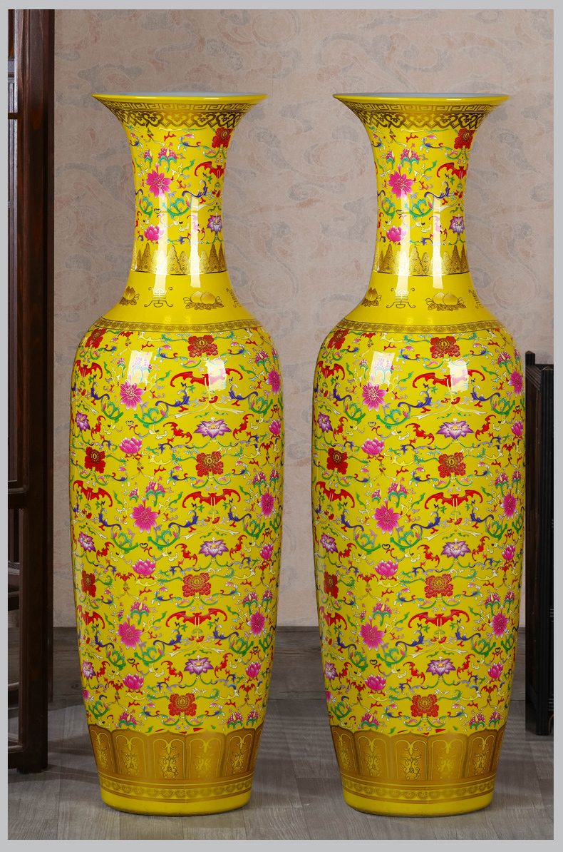 Jingdezhen ceramics of large vases, new Chinese style living room TV ark, hotel decoration to heavy large high furnishing articles