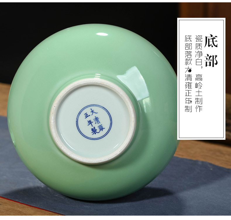 Jingdezhen ceramics imitation yongzheng ears live storage tank Chinese style restoring ancient ways is rich ancient frame sitting room adornment is placed