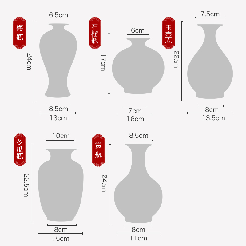 Jingdezhen ceramics landscape painting the blue and white porcelain vase furnishing articles sitting room TV ark, antique flower arranging household act the role ofing is tasted