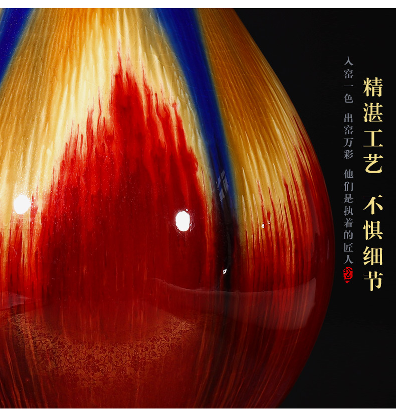Archaize of jingdezhen ceramics up crack glaze vase restoring ancient ways is the sitting room home decoration handicraft furnishing articles