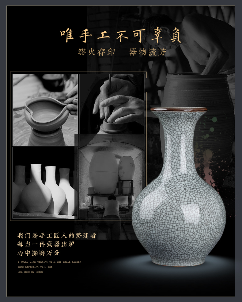 Jingdezhen ceramics sitting room place of new Chinese style household act the role ofing is tasted rich ancient frame antique vase wine accessories