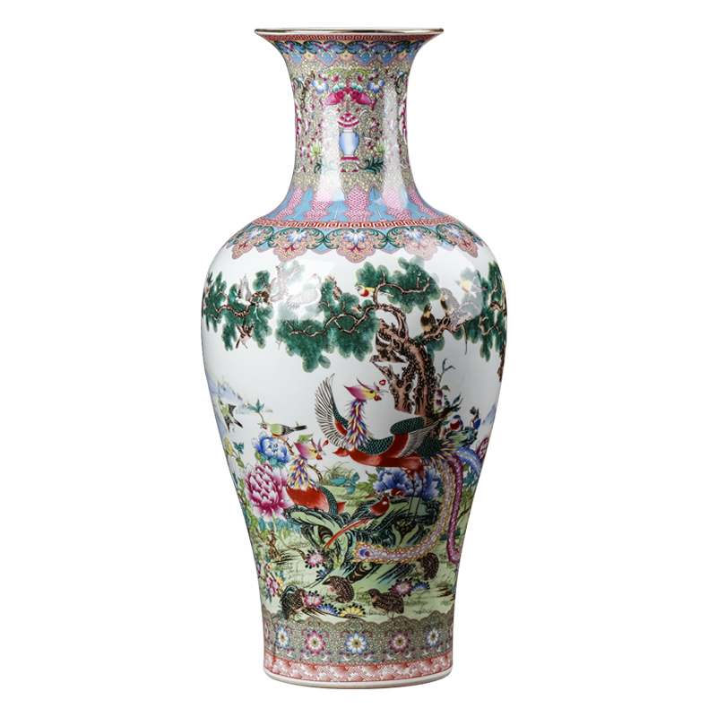 Jingdezhen ceramics of large vases, flower arranging Chinese style furnishing articles, the sitting room porch TV ark, home decoration
